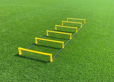 Loopladder met horden - Hordeladder 2 meter - 6 horden van 10 cm hoog - Ciclón Sports