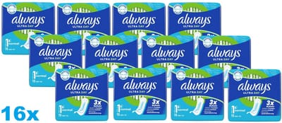 16 x Always - Ultra Day - Maandverband - Normal - 16 x 15