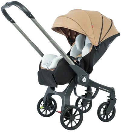 Betaalbare Goederen® kinderwagen - khaki - kinderwagen 3 in 1 - kinderwagens - wandelwagen - Multifunctionele Kinderwagen - Opvouwbaar - Autostoeltje