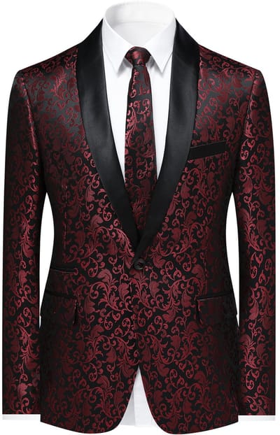 ALLTHEMEN Modieus Heren Colbert - Vierknoopsmouwen Pak - S