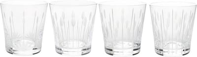 Lalique Lotus set van 4 glazen
