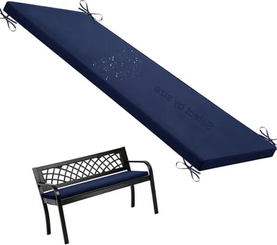 Bankkussen Buiten - Tuinkussen Zitkussen - Comfortabel Zitten - Waterafstotend Materiaal - 170x45 cm - Marineblauw