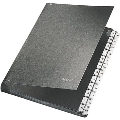 Bureaumap Leitz A4 A-Z hardboard gewolkt