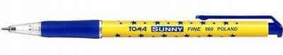 BTS Sunny Serie - Automatische Pen - Blauw - 0,7mm - Sterrenpatroon