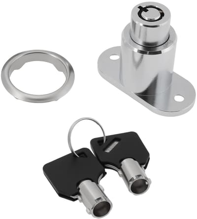 Dailygoods- Veiligheidsdeurslotset - Vervangt slotmodel 98656-457 - 1x Deurslot - 2x Sleutels - Metaal - Afmetingen 47x22mm
