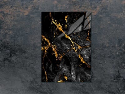 TMK ArtDeko Marmur Serie - Glazen Snijplank - 35x52 cm - Beschermend Paneel - Veelzijdig Gebruik