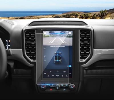 Navigatiescherm Beschermfolie voor 10.1 Inch GPS, Krasbestendige Tempered Glass Film voor Ford Ranger 2023-2024, Perfecte Bescherming tegen Krassen en Vingerafdrukken