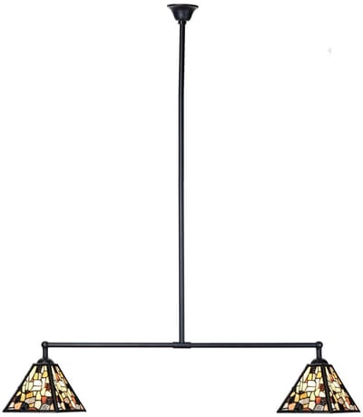Tiffany T-lamp 2 lichts Fallingwater Small - Art Deco Trade