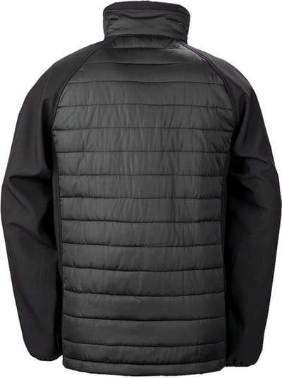 Result Recycled Compass Padded Softshell RT237 - Black/Black - XXL