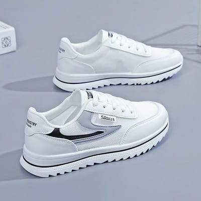 All-match Forrest Gump Schoenen Dames Lente en Herfst Ademende Studenten Sportschoenen Dames Koreaanse Versie Hardloopschoenen 40 white