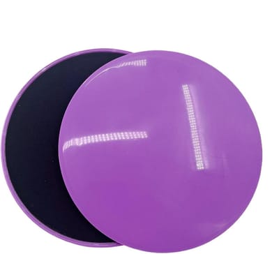 Glijschijven Fitness - Core Sliders - Core Training - Dubbelzijdig Gebruik - Set van 2 - Paars