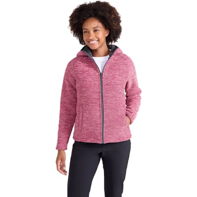 Mountain Warehouse Dames Hayfield Melange Faux Fur Gevoerde Fleece Top (Roze)