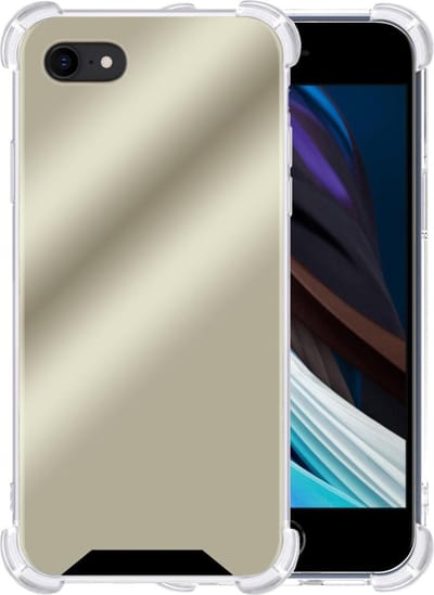 Hoesje - Geschikt voor Apple iPhone 7 - Sterk & Shockproof - Siliconen Case - Back Cover - Telefoon Hoes Shock Proof - Telefoonhoesjes - Goud