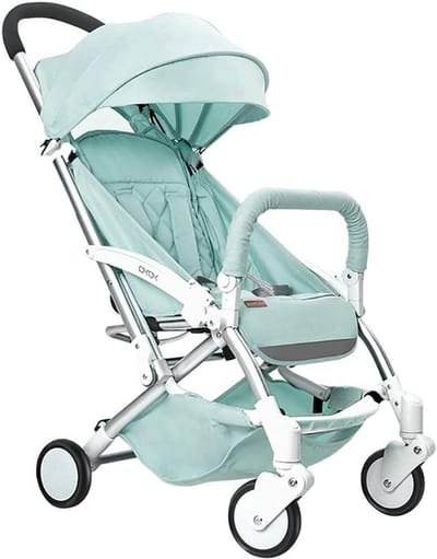 Compacte Reisbuggy - Lichtgewicht Kinderwagen - Vliegen met Baby - One Hand Opvouwbaar - 7.8 kg - Groen