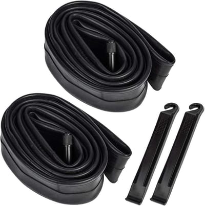 Solidchoice - 2 Packs Fiets Binnenbanden 20 x 2 Inch - Butyl Rubber met Schrader Ventiel