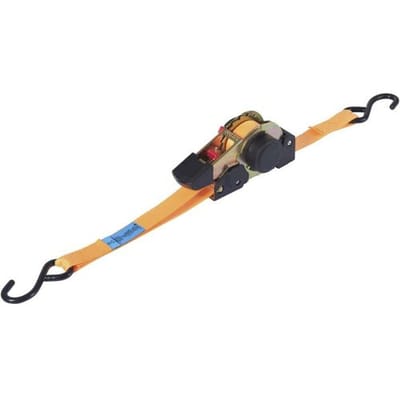 TOOLCRAFT TO-9614760 Spanband (tweedelig) Trekkracht (lc) vastbinden (enkel/direct): 320 daN (l x b) 3 m x 25 mm Ratelinrichting EN 12195-2