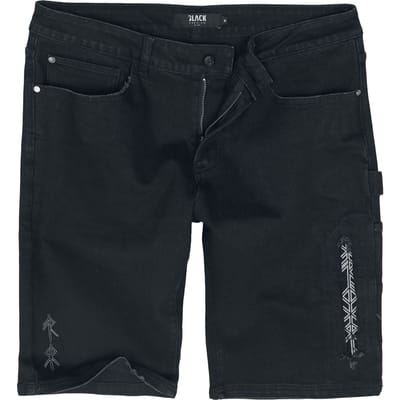 Black Premium by EMP Shorts - Celtic Snake - Denim Shorts - S tot XXL - voor Mannen - zwart