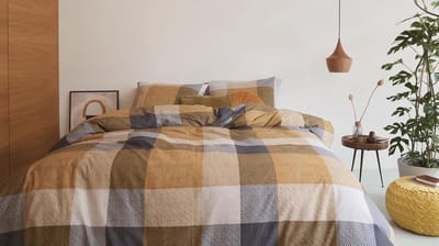 Beddinghouse Rohan Dekbedovertrek - extra breed - 260x200/220 cm - Oker