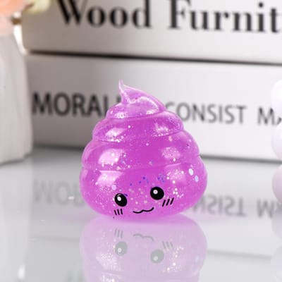 Nieuwigheid Squishy Poep Stressbal Squishies Speelgoed Glitter Grappig Rekbaar Knijp Fidget Speelgoed voor Kinderen Volwassenen 1 April Scherpe Cadeau