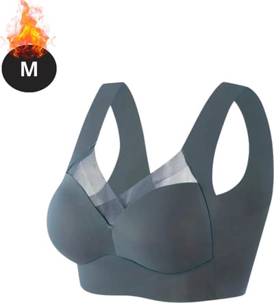 Bovista BH Zonder Beugel - Zonder Bandjes - Push-up Bh's - Comfort Beha - Comfortabel - Sterk - Dames - Donkerblauw - Maat M