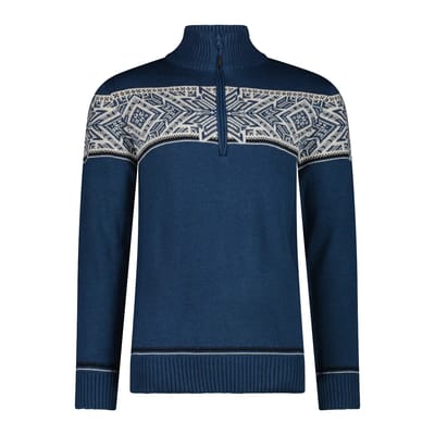 Cmp 7h77511 Half Rits Trui Blauw L Man