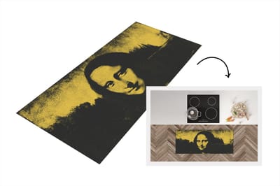 Keukenloper - Loper keuken - Mona Lisa - Leonardo da Vinci - Schilderij - 120x50 cm - Keukenloper vinyl