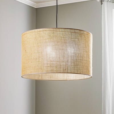 TK Lighting Hanglamp Jute, 1-lamp Ø 50 cm