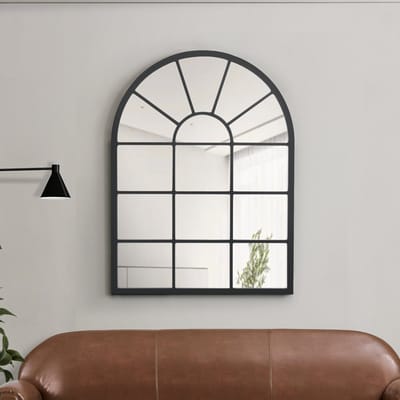 Spiegel Villalago hangend 80x60 cm zwart mat