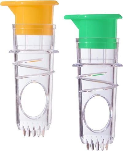 longziming -Mini handmatige sapcentrifuge – 2 stuks – Multifunctioneel voor citroenen, sinaasappels – Compact en veilig voor kinderen