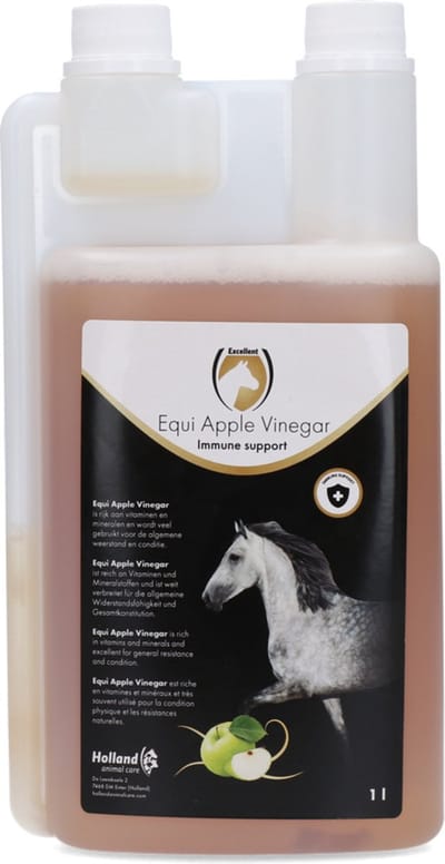 Excellent equi Appelazijn - voor ondersteuning van de weerstand en conditie - Geschikt voor paarden - 1 Liter