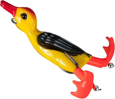 Eend Lokken - Vis Aas - Zwemmen Vissen - Realistisch Ontwerp - 12cm Lengte - Geel