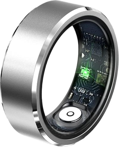 Slaap Tracker Ring - Gezondheidsmonitor Activity Tracker - Dagelijkse Activiteit Meten - Automatische Fitnessherkenning - Verstelbaar - Zilver