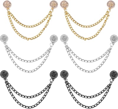 Dailygoods- Kledingclips 6 Stuks - Magnetische Kledingclips - Multifunctionele Kledingspelden - Aluminiumlegering - Sterk Metaal - Voor Sjaals/Hijab - Magnetische Knoopclips