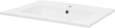 Wastafel 61x16,5x46 cm wit keramiek LuxeBath