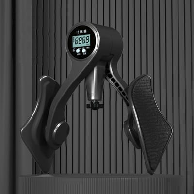 Exerciceur Digital pour l'Intérieur des Cuisses avec Compteur Clip pour Jambes Fines Force Réglable Alimenté par Pile Équipement de Yoga Fitness Hommes et Femmes noir