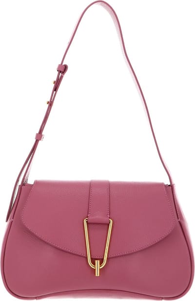 COCCINELLE Schoudertas Coccinelle Himma Handbag Grained Leather Pulp Pink Paars