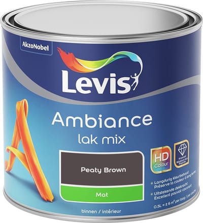 Levis - Ambiance Lak Mat Mix - Peaty Brown - Mengverf - 0,5 L