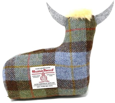 Deurstopper Schotse Hooglander Macleod - Harris Tweed - Handgemaakt - Caroline Wolfe Murray Scotland