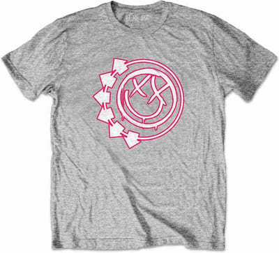 Blink182 - Six Arrow Smile Kinder T-shirt - Kids tm 4 jaar - Grijs