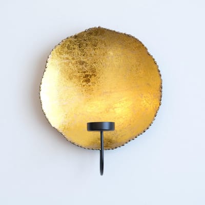 Dailygoods- Wandkandelaar Uniek Design - Muurkandelaar voor Binnen - Wanddecoratie - Kaarsenplateau - Waxinelichthouder - Diameter 20 cm