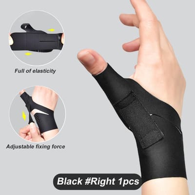 1 pièce Support de pouce Stabilisateur de poignet Main droite Gauche Support pour soulagement de l'arthrite Femmes Hommes Attelle Spica Support de pouce CMC M