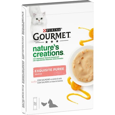 5x10g Zalm en Wortel Nature's Creations Snack Gourment Kattensnack