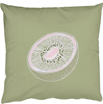 Sierkussens - Kussentjes Woonkamer - 50x50 cm - Kiwi - Lijntekening - Minimalistisch - Groen