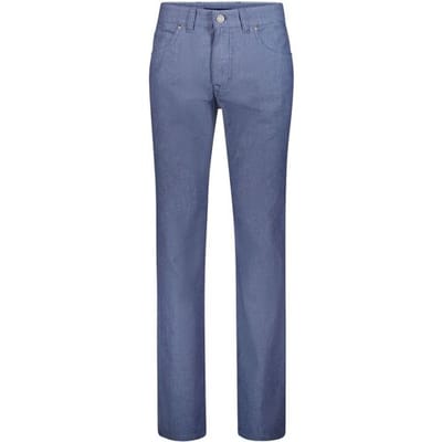 Gardeur Broek Bill Luxury Comfort Subtle Texture Pattern Business Hero Blauw / male