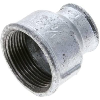 Rp 1 1/4'' x Rp 3/4'' Verzinkt Gietijzeren Ronde Sok 25 Bar [2 Stuks]