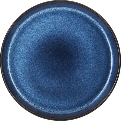 BITZ Gastro Bord Dia. 21 x 2,0 cm Zwart/Donkerblauw