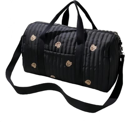 Multifunctionele tas - Ziekenhuistas mama - Baby verzorgen - Inclusief aankleedmat - 48 x 24 x 28 cm - Zwart wit