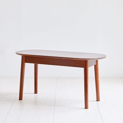 Houten Eetbank - Keukenbank Entreebank - Gasten Ontvangen - Massief Maleisisch Eiken - 35.4 Inch Diameter - Walnoot Afwerking