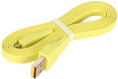 Store_8 - USB-oplaadkabel - Snoervervanging - 1,2 M - Fluorescerend geel - Voor Mega Boom - Geschikt voor dagelijks gebruik - Duurzaam materiaal