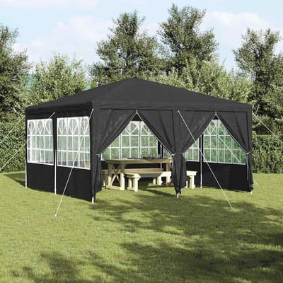 Partytent - Feesttent Tuinpaviljoen - Feesten en Buitenactiviteiten - UV- en Waterdicht - 3x6 Meter - Wit
